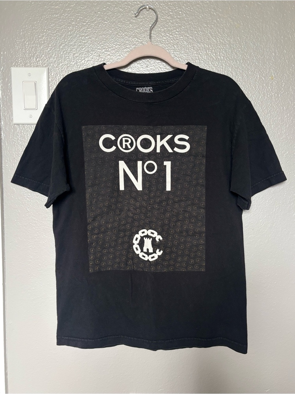 Crooks & Castles Black Graphic No.1 Tee